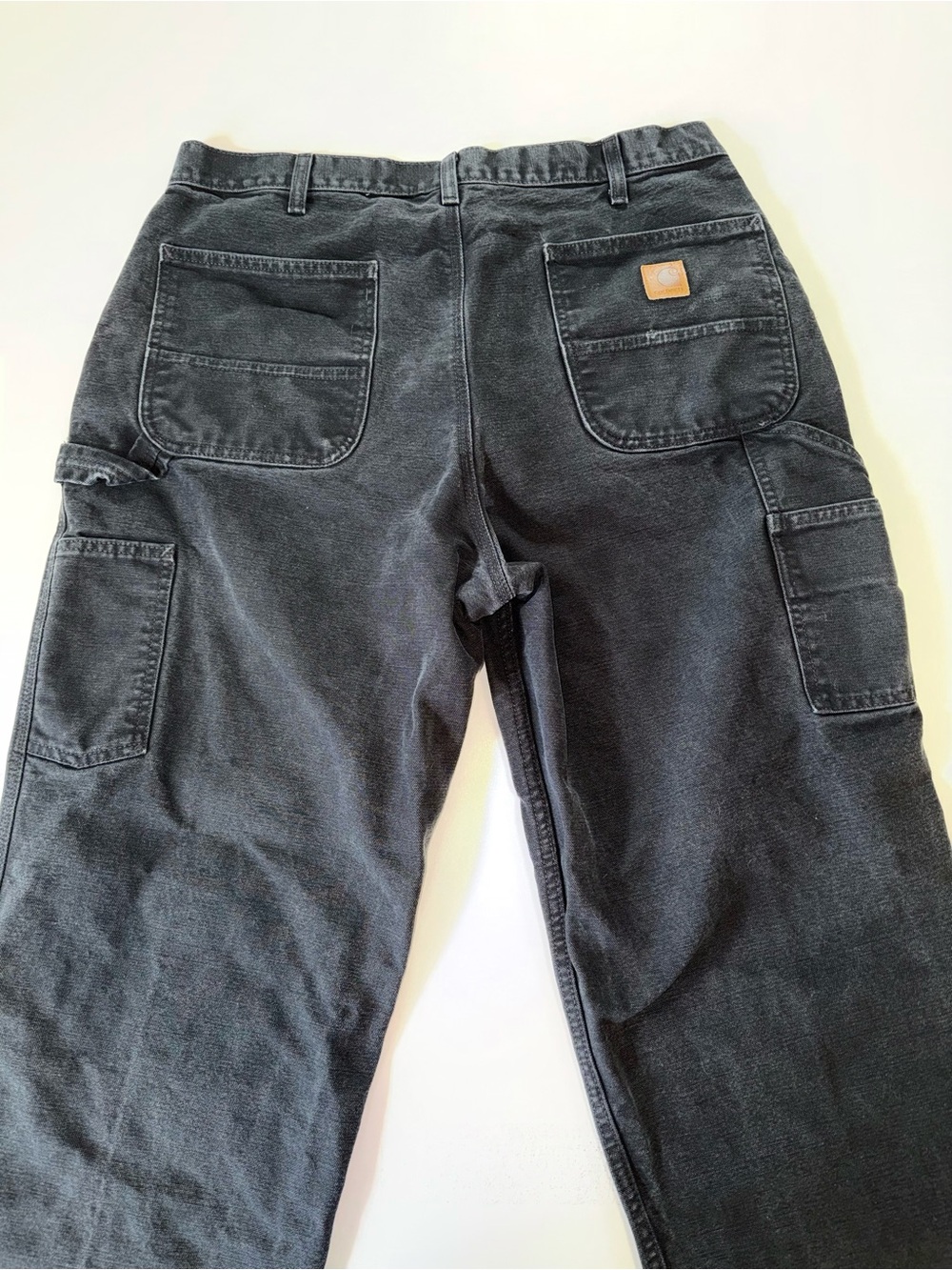 Carhartt B11 Loose Fit Washed Duck Carpenter Pants Black jeans Men's 36x34 - Picture 6 of 13